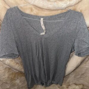 lululemon athletica Gray Short Sleeve Tee